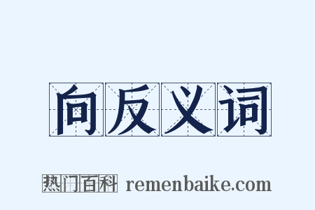 向反义词是什么意思的图片